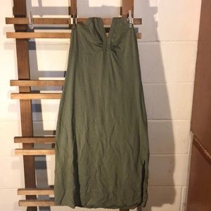 Army green summer dress